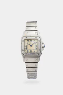 Cartier Santos 966930 24mm Stainless steel Cream