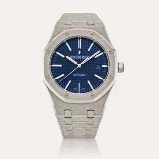 Audemars Piguet Royal Oak 15410BC.GG.1224BC.01 White gold Blue