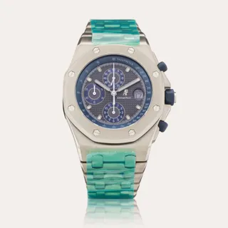 Audemars Piguet Royal Oak Offshore 25721TI.OO.1000TI.01 42mm Titanium Blue and Gray