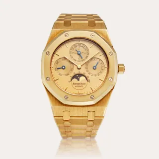 Audemars Piguet Royal Oak Perpetual Calendar 25820BA 39mm 18k yellow gold Champagne