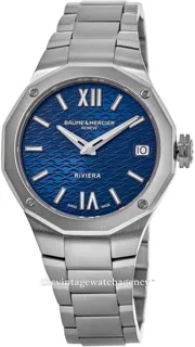 Baume & Mercier Riviera M0A10727 33mm Stainless steel Blue