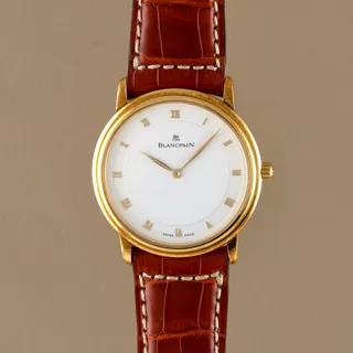 Blancpain Villeret 0071-1418-55 33.5mm 18k yellow gold White