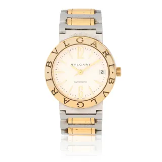 Bulgari BB33SG 33mm Yellow gold and Stainless steel Cream