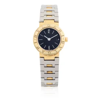 Bulgari BB 23 GSD Yellow gold and Stainless steel Black