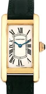 Cartier Tank Amu00e9ricaine 2482 Yellow gold Cream