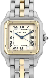 Cartier Panthu00e8re 8394 Yellow gold and Stainless steel Cream