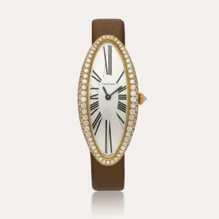 Cartier Baignoire 2672 47mm 18k yellow gold Silver