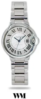 Cartier Ballon Bleu W6920071 33mm Stainless steel White