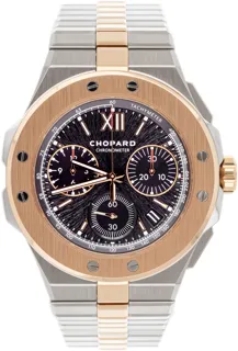 Chopard Alpine Eagle 298609-6001 44mm Rose gold and Stainless steel Black