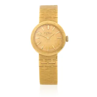 Chopard 22mm 18k yellow gold Champagne