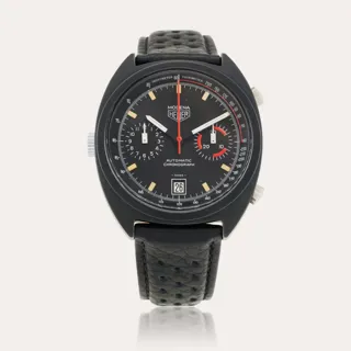 Heuer Modena 150.501 42mm Stainless steel Black