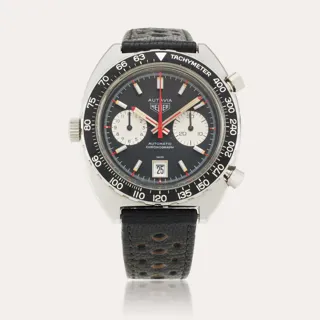 Heuer Autavia 1163V 42.5mm Stainless steel Silver