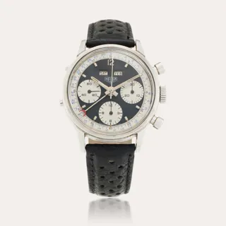 Heuer Carrera Dato 2547NS Stainless steel Black