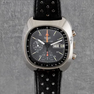 Heuer Silverstone 510.403 40mm Stainless steel Black