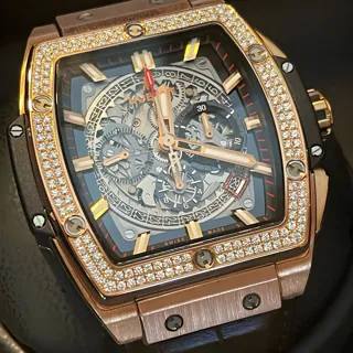 Hublot Spirit of Big Bang 601.OX.0183.LR.1104 45mm Yellow gold Skeletonized