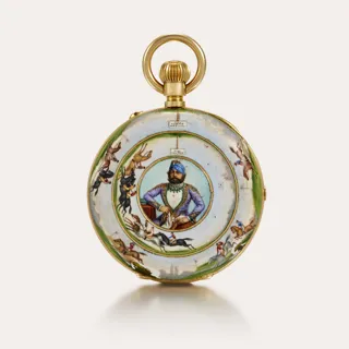 J.W. Benson 54mm gold and Enamel White