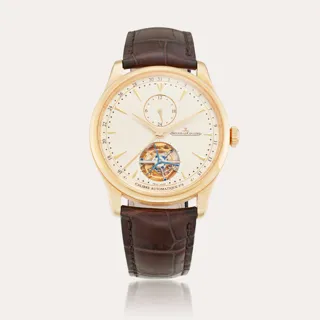 Jaeger-LeCoultre Master Tourbillon 42mm 18K pink gold Silver