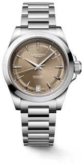 Longines Conquest L34304626 34mm Stainless steel Brown