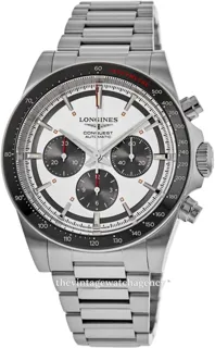 Longines Conquest L38354726 42mm Stainless steel Black and Silver