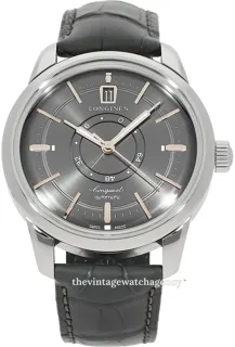 Longines Heritage L1.648.4.62.2 38mm Stainless steel Gray