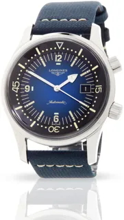 Longines Heritage L37744902 42mm Stainless steel Blue