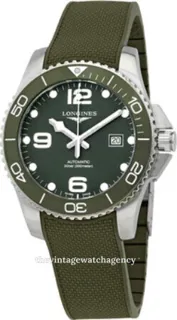 Longines HydroConquest L3.782.4.06.9 43mm Stainless steel Green