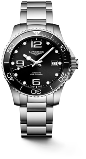 Longines HydroConquest L37804566 39mm Stainless steel Black