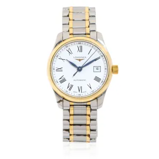 Longines Master Collection L2.257.5 29mm Yellow gold and Stainless steel White