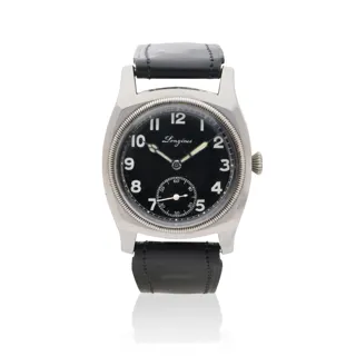 Longines 40mm Stainless steel Black