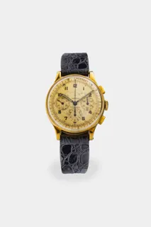 Movado Chronograph 9020 32mm Yellow gold Champagne