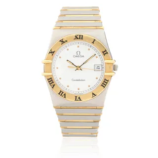 Omega Constellation 3961076 33mm Yellow gold and Stainless steel White