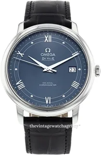 Omega De Ville Prestige 424.13.40.20.03.002 Stainless steel Blue