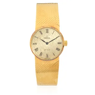 Omega De Ville 7279 23mm 18k yellow gold Champagne