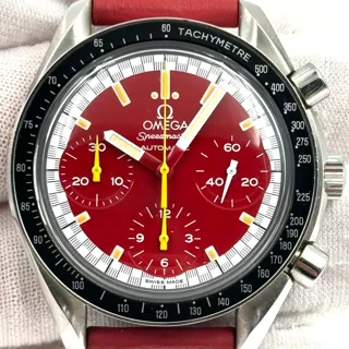 Omega Speedmaster Reduced 3810.61.41 39mm Stainless steel Red