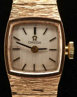 Omega 711638 9K Yellow Gold Silver