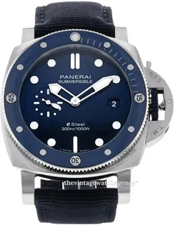 Panerai Submersible PAM 01289 Stainless steel Blue