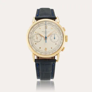 Patek Philippe Chronograph 1579 36mm 18k rose gold Silver