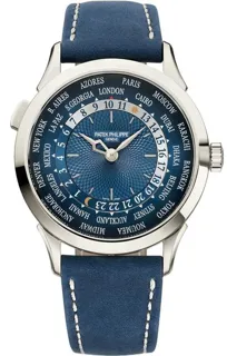 Patek Philippe World Time 5230P-001 38.5mm Platinum Blue