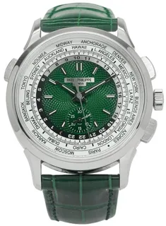 Patek Philippe World Time Chronograph 5930P-001 39.5mm Platinum Green