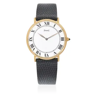 Piaget 9035 32mm 18k yellow gold White