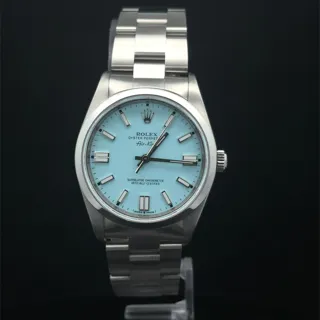 Rolex Air King 14000 Stainless steel Turquoise