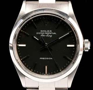 Rolex Air King 5500 Stainless steel Black