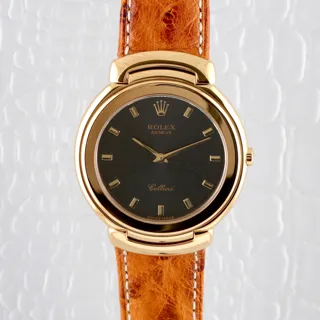 Rolex Cellini 6623 37mm Yellow gold Brown