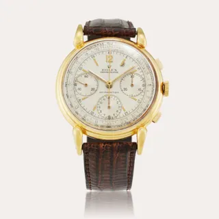 Rolex Chronograph 4313 37mm 18k yellow gold Silver