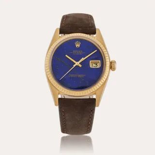 Rolex Datejust 1601 18k yellow gold Blue