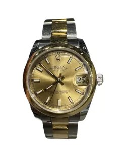 Rolex Datejust 31 Yellow gold and Stainless steel Champagne