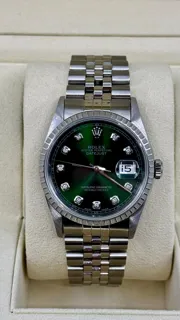 Rolex Datejust 36 16220 Stainless steel Green