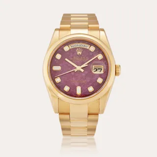 Rolex Day-Date 36 118208 18k yellow gold