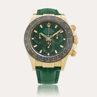 Rolex Daytona 116518 L 18k yellow gold Green