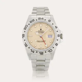 Rolex Explorer II 16550 40mm Stainless steel Cream